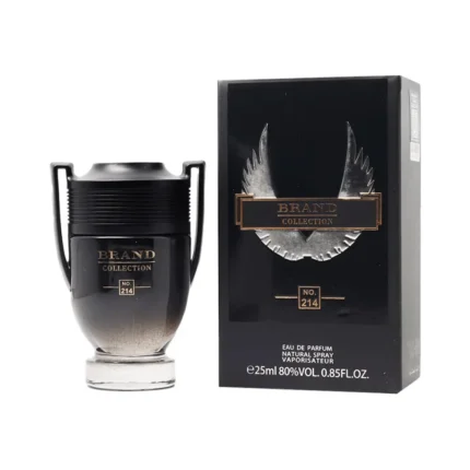 Perfume Brand Collection 214 - 25ml (Inspiração Invictus Black - Paco Rabanne)